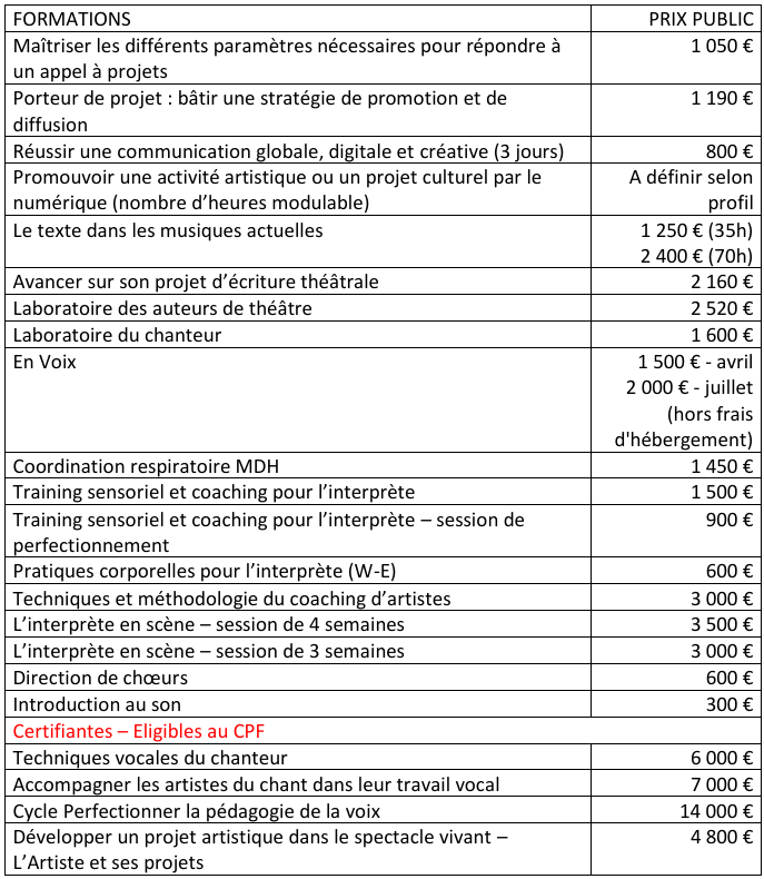 PRIX PUBLIC JUILL 2025